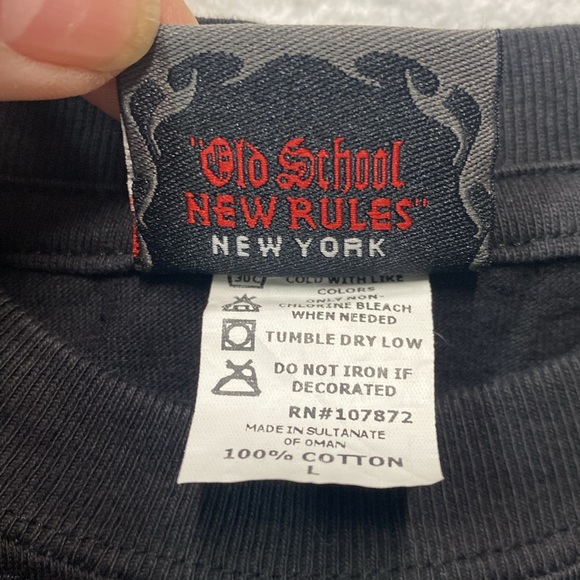 Rare Vintage Jim Morrison T-Shirt on Orange County Choppers Tag size L - Picture 8 of 8